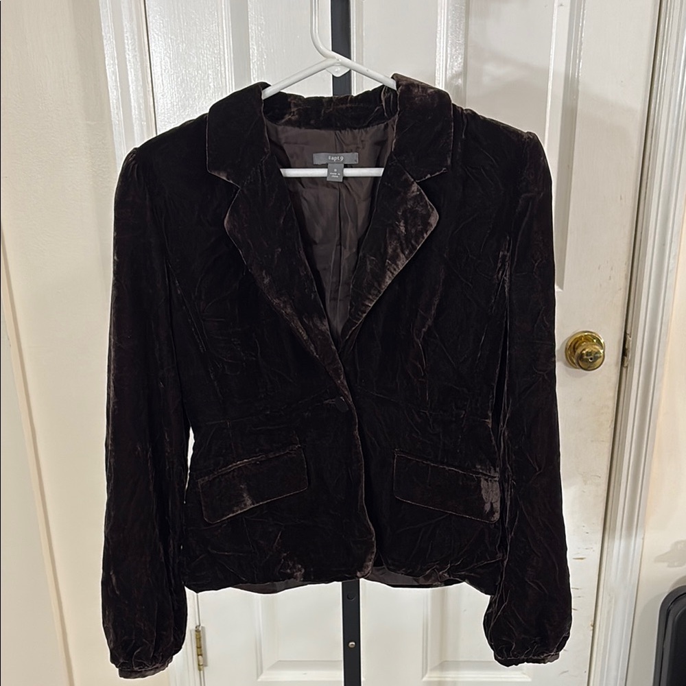 Apt. 9 Brown Blazer Elegant Suit Jacket